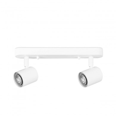 Plafonnier Spot Keeper Double 2x8W GU10 Blanc FORLIGHT DE-0480-BLA