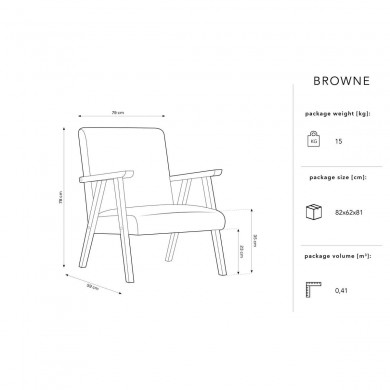 Fauteuil Browne Vert BOUTICA DESIGN MIC_ARM_125_F1_BROWNE2