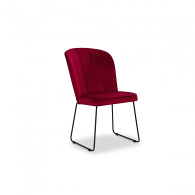 Chaise velours Cabri Rouge BOUTICA DESIGN MIC_CH_2_F5_CABRI4