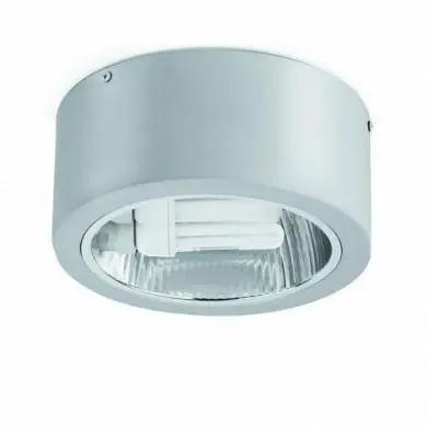 Plafonnier 2L 26W gris POTE 2 FARO 63129