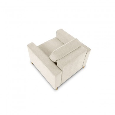 Fauteuil Dunas Beige Pieds Métal Doré BOUTICA DESIGN MIC_ARM_86_A1_DUNAS1