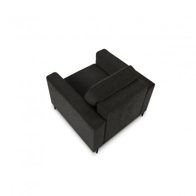 Fauteuil Dunas Noir Pieds Métal Chromé Noir BOUTICA DESIGN MIC_ARM_86_A3_DUNAS8