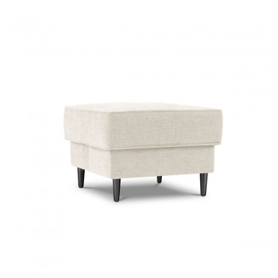 Pouf Dunas Beige Pieds Métal Chromé Noir BOUTICA DESIGN MIC_POUF_86_A3_DUNAS1