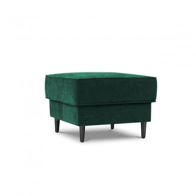 Pouf Dunas Vert Bouteille Pieds Métal Chromé Noir BOUTICA DESIGN MIC_POUF_86_A3_DUNAS2