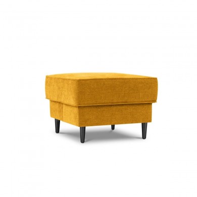 Pouf Dunas Jaune Pieds Métal Chromé Noir BOUTICA DESIGN MIC_POUF_86_A3_DUNAS3