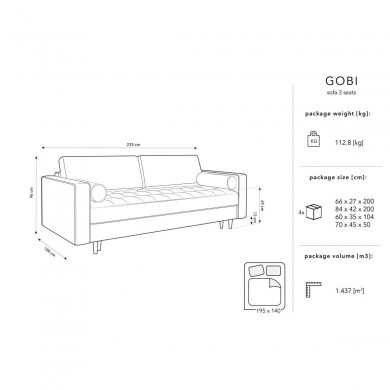 Canapé convertible avec coffre Gobi Rose BOUTICA DESIGN MIC_3SF_86_F1_GOBI4