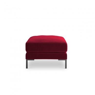 Pouf velours Jade Rouge BOUTICA DESIGN MIC_POUF_51_F1_JADE1