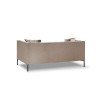 Canapé velours Karoo Cappuccino Pieds Métal Noir 2 Places BOUTICA DESIGN MIC_2S_51_F2_KAROO2