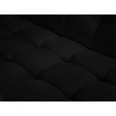 Canapé velours Karoo Noir Pieds Métal Noir 2 Places BOUTICA DESIGN MIC_2S_51_F2_KAROO8