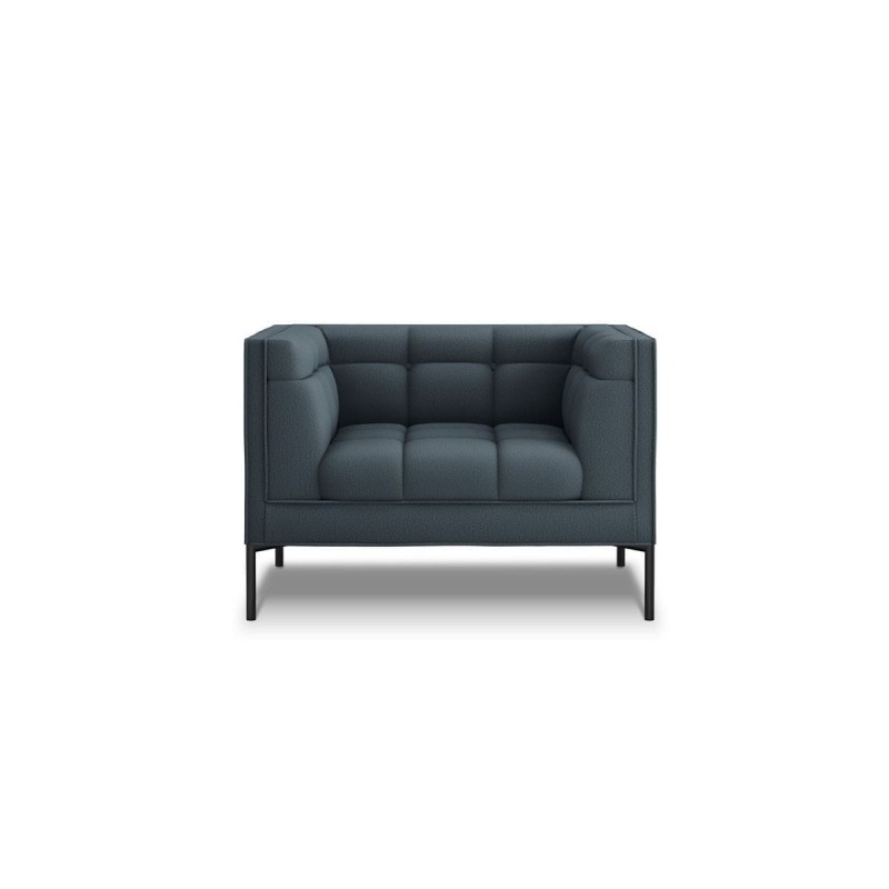 Fauteuil Karoo Bleu Pieds Métal Noir BOUTICA DESIGN MIC_ARM_78_F2_KAROO3