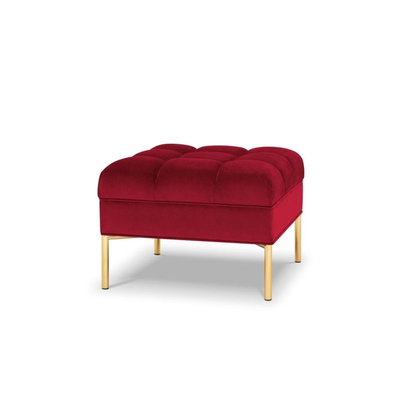 Pouf velours Karoo Rouge BOUTICA DESIGN MIC_POUF_51_F1_KAROO2