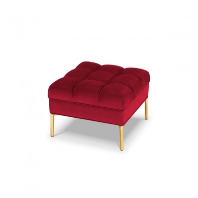 Pouf velours Karoo Rouge BOUTICA DESIGN MIC_POUF_51_F1_KAROO2