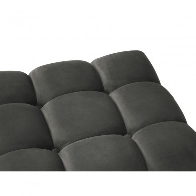 Pouf velours Karoo Gris Foncé Pieds Métal Doré BOUTICA DESIGN MIC_POUF_51_F1_KAROO10