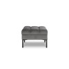 Pouf velours Karoo Gris Clair Pieds Métal Noir BOUTICA DESIGN MIC_POUF_51_F2_KAROO6