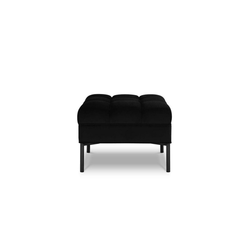 Pouf velours Karoo Noir Pieds Métal Noir BOUTICA DESIGN MIC_POUF_51_F2_KAROO8