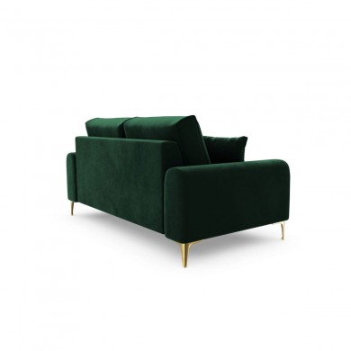 Canapé velours Larnite Vert Bouteille Pieds Métal Doré 2 Places BOUTICA DESIGN MIC_2S_51_B1_LARNITE5