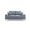 Canapé velours Larnite Bleu Clair Pieds Métal Doré 2 Places BOUTICA DESIGN MIC_2S_51_B1_LARNITE7