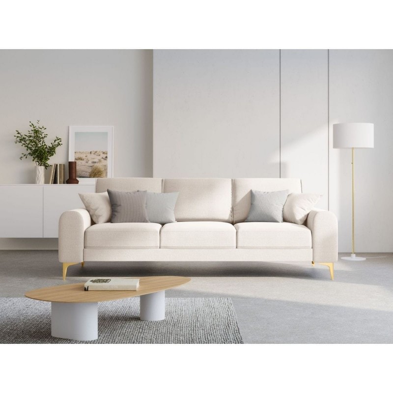 Canapé Larnite Beige Clair 3 Places BOUTICA DESIGN MIC_3S_52_B1_LARNITE1