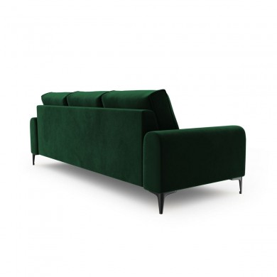 Canapé velours Larnite Vert Bouteille Pieds Métal Chromé Noir 4 Places BOUTICA DESIGN MIC_4S_51_B2_LARNITE5