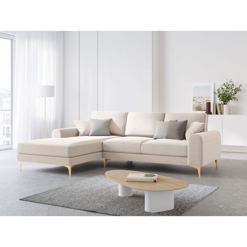 Canapé d'angle gauche Larnite Beige Clair BOUTICA DESIGN MIC_LC_52_B1_LARNITE1