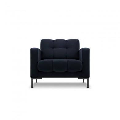 Fauteuil velours Mamaia Bleu Foncé Pieds Métal Noir BOUTICA DESIGN MIC_ARM_51_F1_MAMAIA9