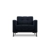 Fauteuil velours Mamaia Bleu Foncé Pieds Métal Noir BOUTICA DESIGN MIC_ARM_51_F1_MAMAIA9