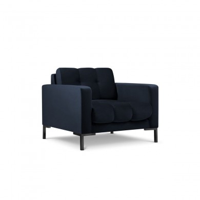 Fauteuil velours Mamaia Bleu Foncé Pieds Métal Noir BOUTICA DESIGN MIC_ARM_51_F1_MAMAIA9