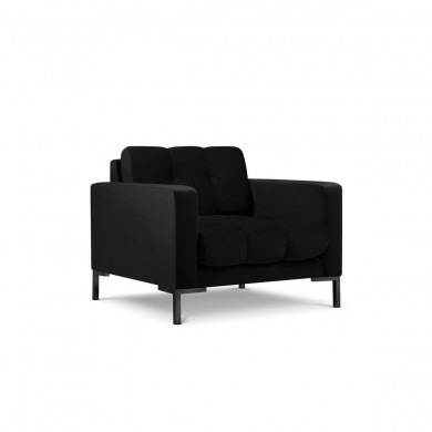 Fauteuil velours Mamaia Noir Pieds Métal Noir BOUTICA DESIGN MIC_ARM_51_F1_MAMAIA13