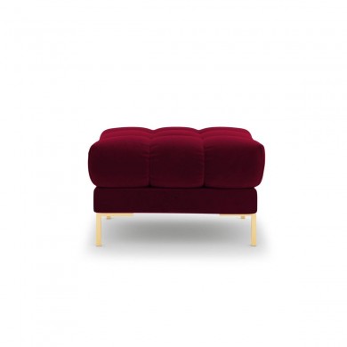 Pouf velours Mamaia Rouge Pieds Métal Doré BOUTICA DESIGN MIC_POUF_51_E1_MAMAIA3