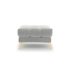 Pouf velours Mamaia Argent Pieds Métal Doré BOUTICA DESIGN MIC_POUF_51_E1_MAMAIA10