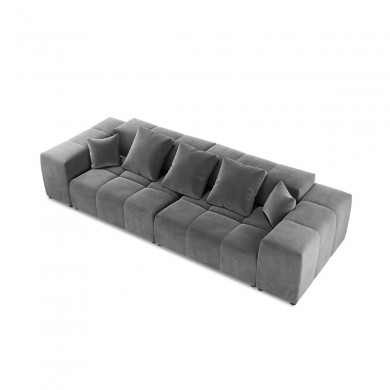 Canapé velours Margo Gris 3 Places BOUTICA DESIGN MIC_3S_44_F1_MARGO7