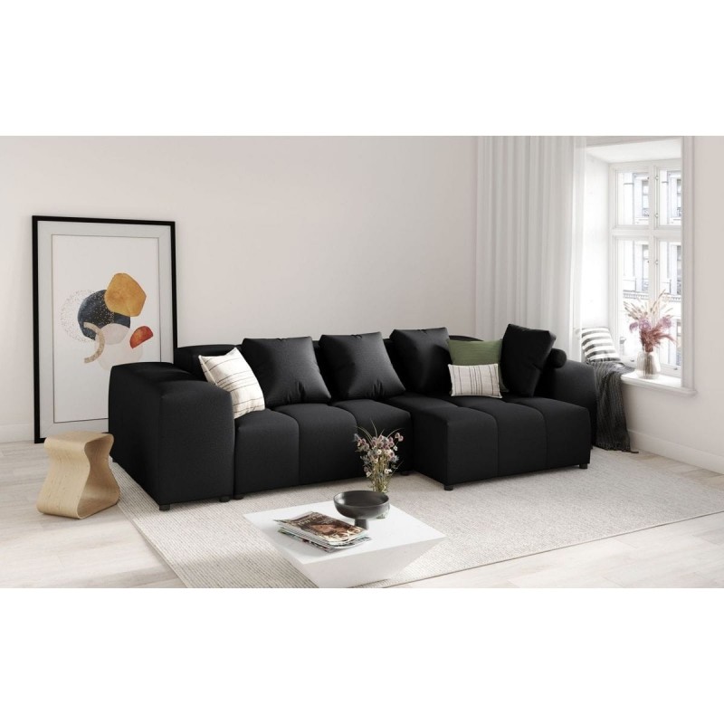 Canapé Margo Noir 4 Places BOUTICA DESIGN MIC_COR_S_68_F1_MARGO4