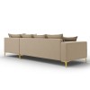 Canapé d'angle droit Marram Beige Pieds Métal Doré BOUTICA DESIGN MIC_RC_70_B1_MARRAM1