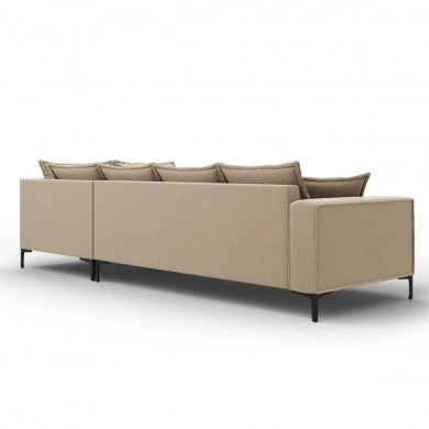 Canapé d'angle droit Marram Beige Pieds Métal Chromé Noir BOUTICA DESIGN MIC_RC_70_B2_MARRAM1