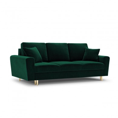 Canapé convertible avec coffre Moghan Vert Bouteille Pieds Métal Doré 3 Places BOUTICA DESIGN MIC_3SF_2_A1_MOGHAN6