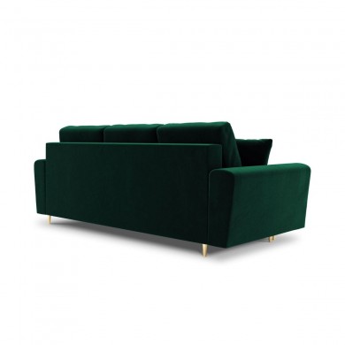 Canapé convertible avec coffre Moghan Vert Bouteille Pieds Métal Doré 3 Places BOUTICA DESIGN MIC_3SF_2_A1_MOGHAN6