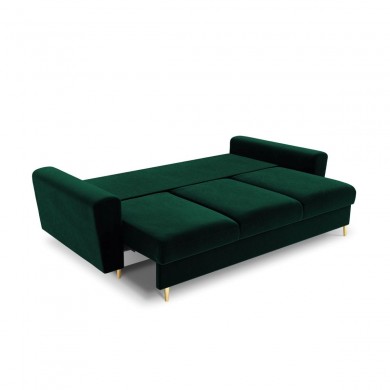 Canapé convertible avec coffre Moghan Vert Bouteille Pieds Métal Doré 3 Places BOUTICA DESIGN MIC_3SF_2_A1_MOGHAN6