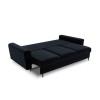 Canapé convertible avec coffre Moghan Bleu Foncé Pieds Métal Chromé Noir 3 Places BOUTICA DESIGN MIC_3SF_2_A3_MOGHAN5