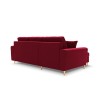 Canapé convertible avec coffre Moghan Rouge Pieds Métal Doré 4 Places BOUTICA DESIGN MIC_COR_2_A1_MOGHAN2