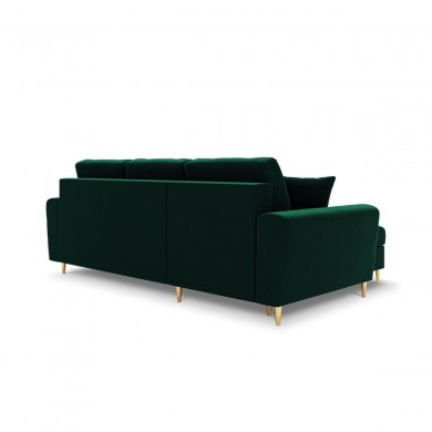 Canapé convertible avec coffre Moghan Vert Bouteille Pieds Métal Doré 4 Places BOUTICA DESIGN MIC_COR_2_A1_MOGHAN6