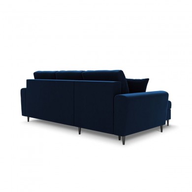 Canapé convertible avec coffre Moghan Bleu Roi Pieds Métal Chromé Noir 4 Places BOUTICA DESIGN MIC_COR_2_A3_MOGHAN4