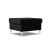 Pouf velours Moghan Noir Pieds Métal Doré BOUTICA DESIGN MIC_POUF_2_A1P_MOGHAN10