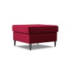 Pouf velours Moghan Rouge Pieds Métal Chromé Noir BOUTICA DESIGN MIC_POUF_2_A3P_MOGHAN2