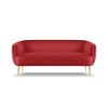 Canapé velours Moss Rouge Pieds Métal Doré BOUTICA DESIGN MIC_3S_121_F1_MOSS11