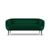 Canapé velours Moss Vert Bouteille Pieds Métal Noir BOUTICA DESIGN MIC_3S_121_F2_MOSS7