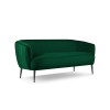 Canapé velours Moss Vert Bouteille Pieds Métal Noir BOUTICA DESIGN MIC_3S_121_F2_MOSS7