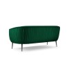 Canapé velours Moss Vert Bouteille Pieds Métal Noir BOUTICA DESIGN MIC_3S_121_F2_MOSS7