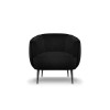 Fauteuil velours Moss Noir Pieds Métal Noir BOUTICA DESIGN MIC_ARM_121_F2_MOSS3