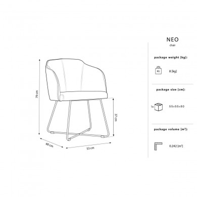 Chaise velours Neo Bleu Roi BOUTICA DESIGN MIC_CH_F2_2_NEO3