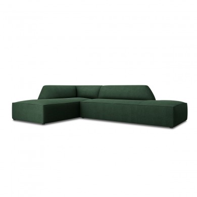 Canapé ouvert d'angle gauche tissu Ruby Vert BOUTICA DESIGN MIC_LCO_137_F1_RUBY7